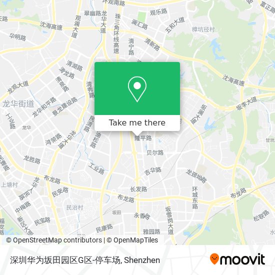 深圳华为坂田园区G区-停车场 map