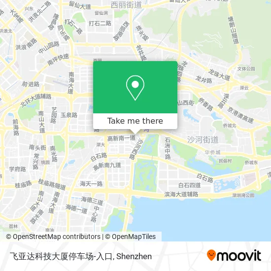 飞亚达科技大厦停车场-入口 map