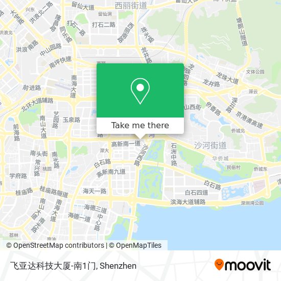 飞亚达科技大厦-南1门 map