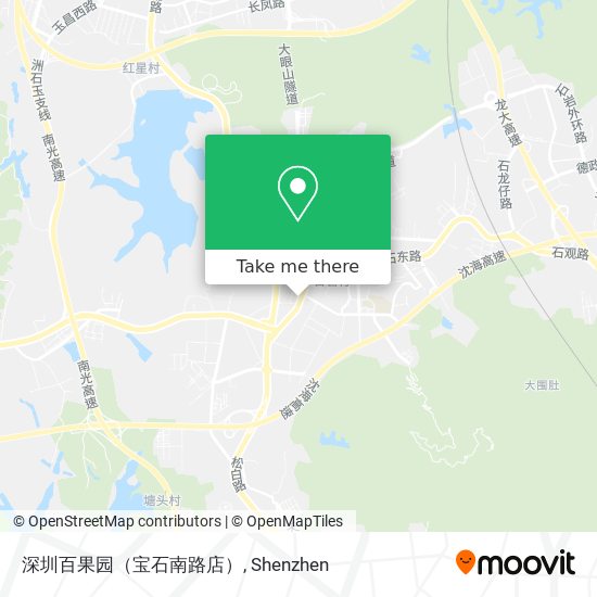 深圳百果园（宝石南路店） map