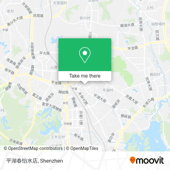 平湖春怡水店 map