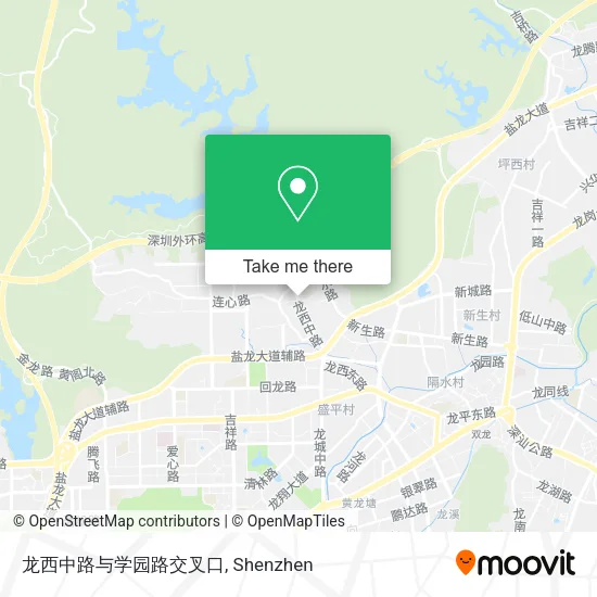 龙西中路与学园路交叉口 map