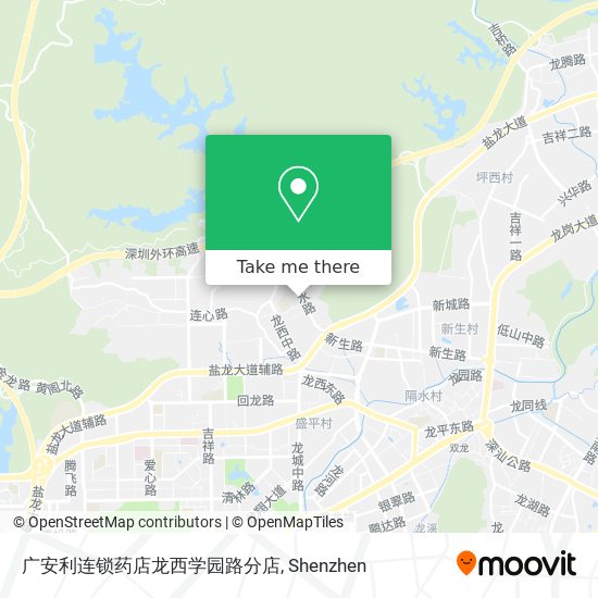 广安利连锁药店龙西学园路分店 map