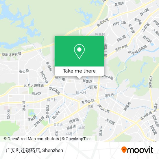 广安利连锁药店 map