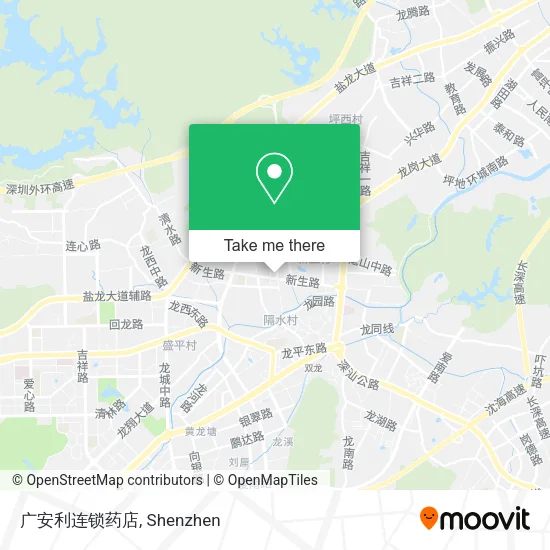 广安利连锁药店 map