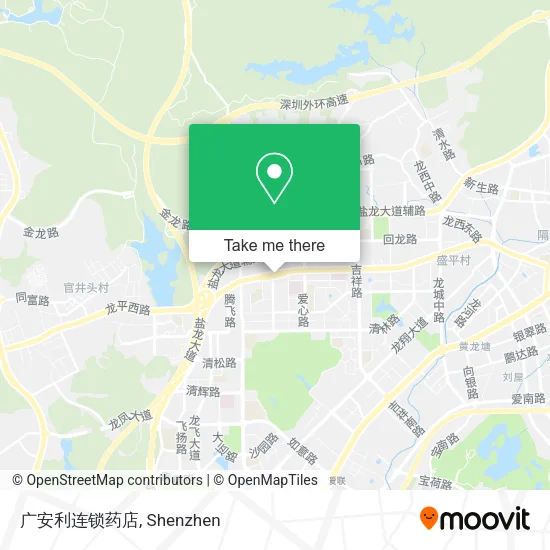 广安利连锁药店 map