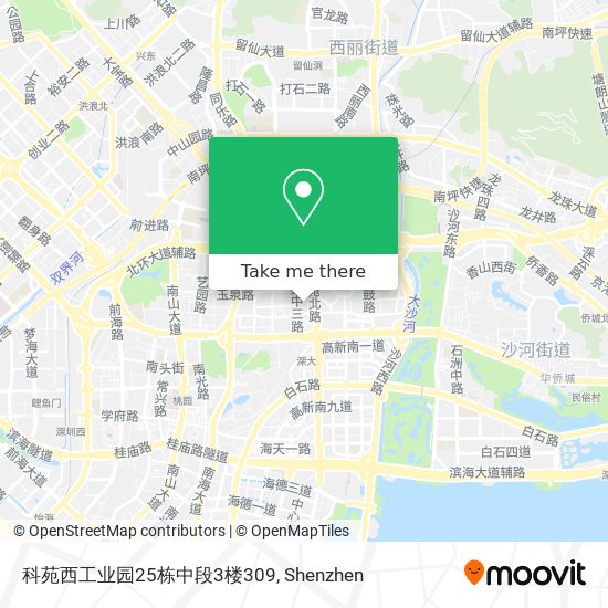 科苑西工业园25栋中段3楼309 map