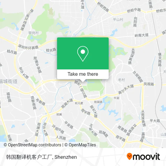 韩国翻译机客户工厂 map