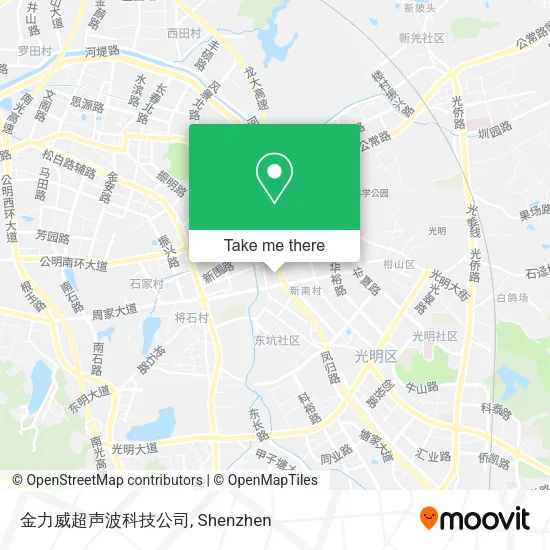 金力威超声波科技公司 map
