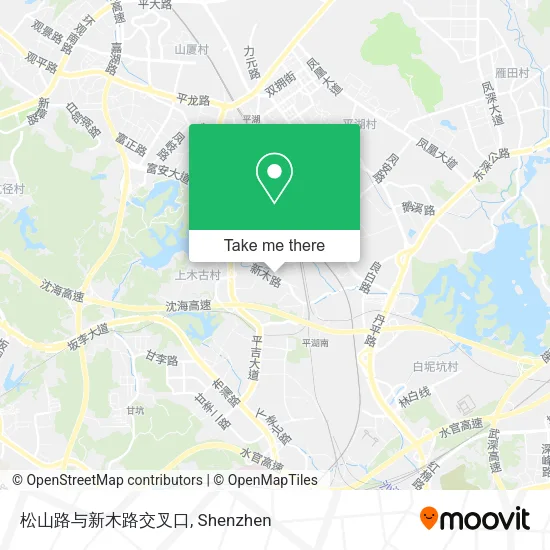 松山路与新木路交叉口 map
