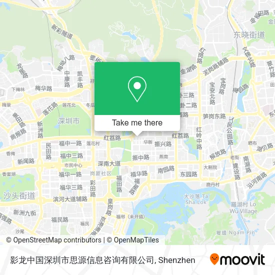 影龙中国深圳市思源信息咨询有限公司 map