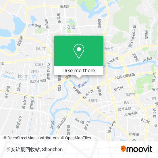 长安锦厦回收站 map