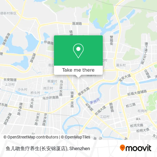 鱼儿吻鱼疗养生(长安锦厦店) map