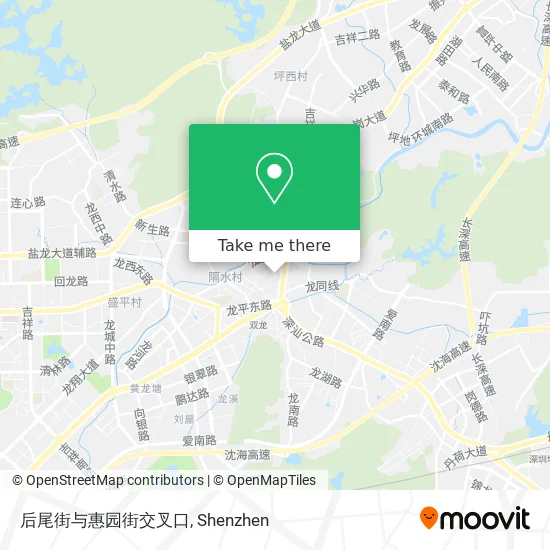 后尾街与惠园街交叉口 map