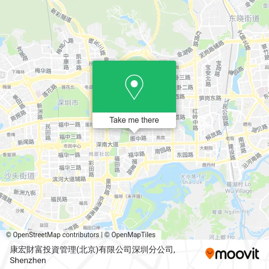 康宏財富投資管理(北京)有限公司深圳分公司 map