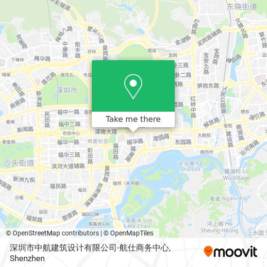 深圳市中航建筑设计有限公司-航仕商务中心 map