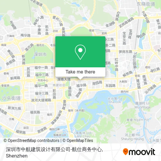 深圳市中航建筑设计有限公司-航仕商务中心 map