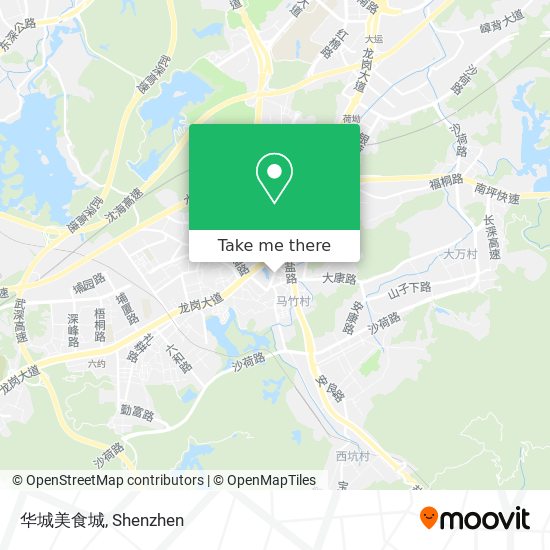 华城美食城 map
