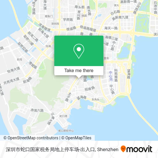 深圳市蛇口国家税务局地上停车场-出入口 map