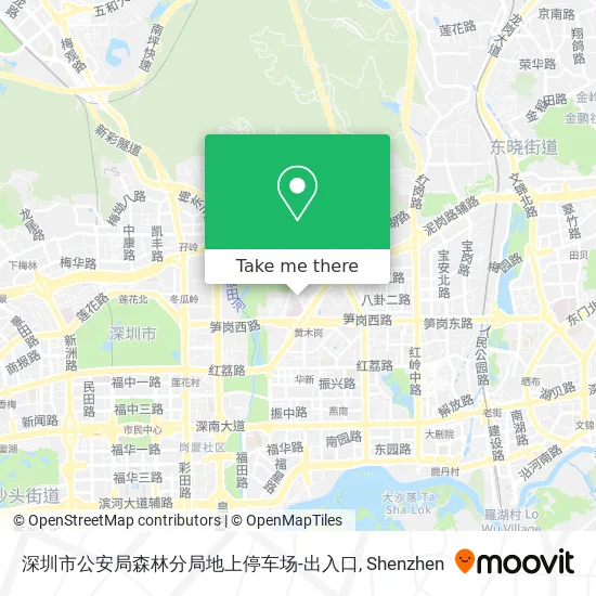 深圳市公安局森林分局地上停车场-出入口 map