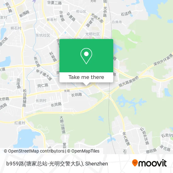 b959路(塘家总站-光明交警大队) map