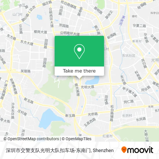深圳市交警支队光明大队扣车场-东南门 map