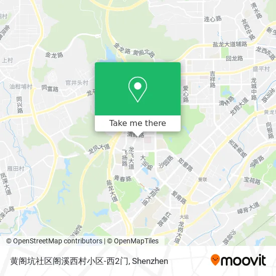 黄阁坑社区阁溪西村小区-西2门 map