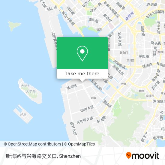 听海路与兴海路交叉口 map