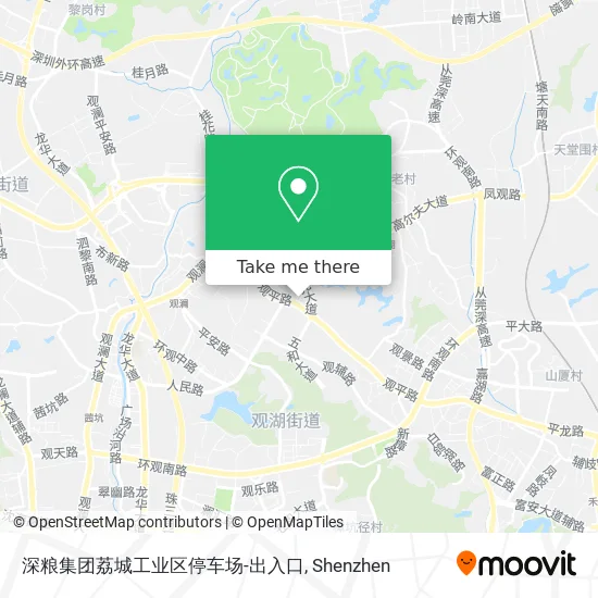 深粮集团荔城工业区停车场-出入口 map