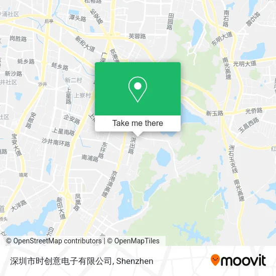 深圳市时创意电子有限公司 map
