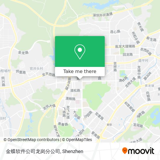 金蝶软件公司龙岗分公司 map