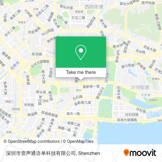 深圳市壹声通语单科技有限公司 map