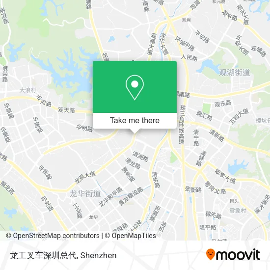 龙工叉车深圳总代 map