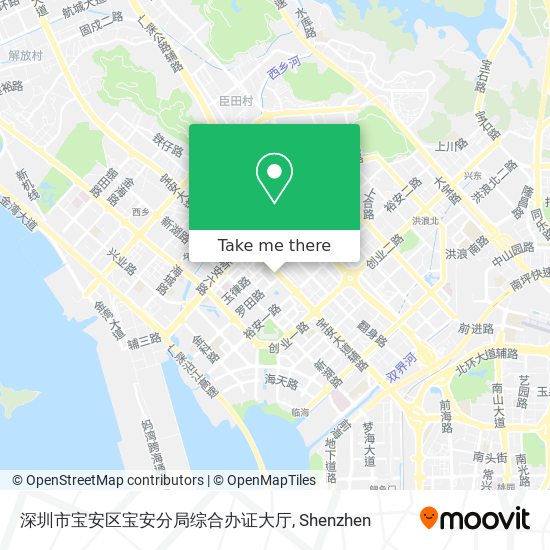 深圳市宝安区宝安分局综合办证大厅 map