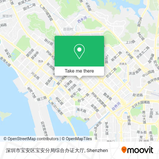 深圳市宝安区宝安分局综合办证大厅 map