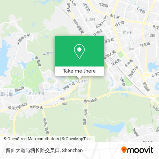 留仙大道与塘长路交叉口 map