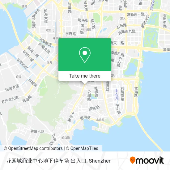花园城商业中心地下停车场-出入口 map