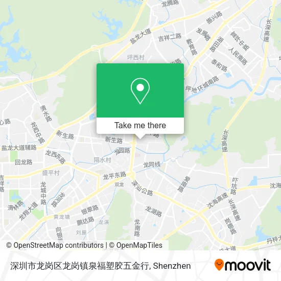 深圳市龙岗区龙岗镇泉福塑胶五金行 map