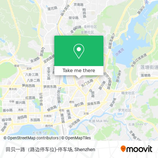 田贝一路（路边停车位)-停车场 map