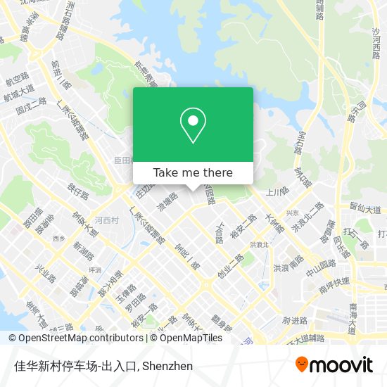 佳华新村停车场-出入口 map