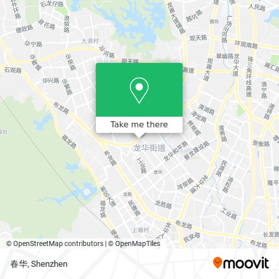春华 map