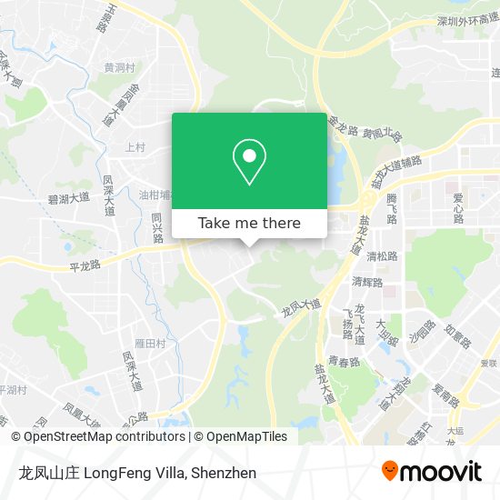 龙凤山庄 LongFeng Villa map