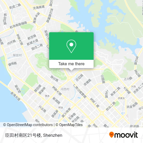 臣田村南区21号楼 map