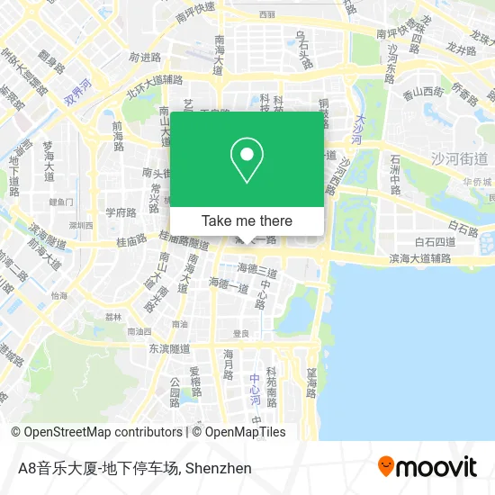 A8音乐大厦-地下停车场 map