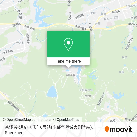 茶溪谷-观光电瓶车6号站(东部华侨城大剧院站) map