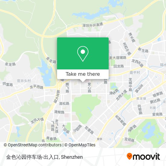 金色沁园停车场-出入口 map