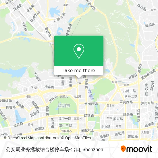 公安局业务拯救综合楼停车场-出口 map