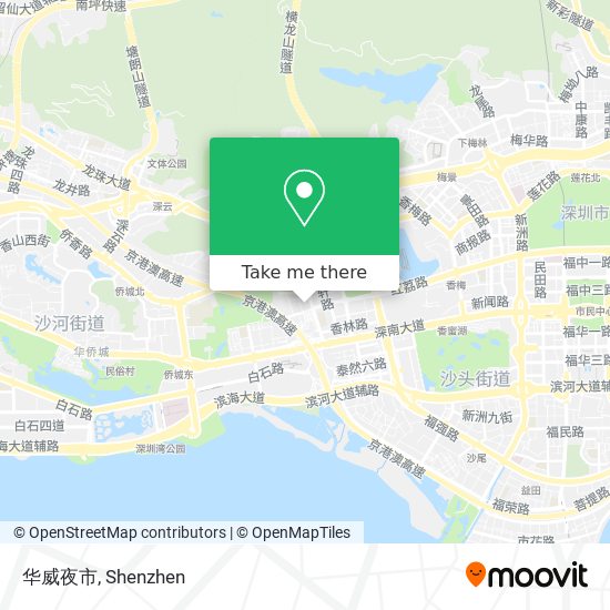 华威夜市 map