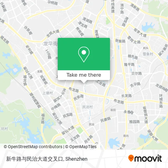 新牛路与民治大道交叉口 map