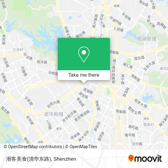 潮客美食(清华东路) map
